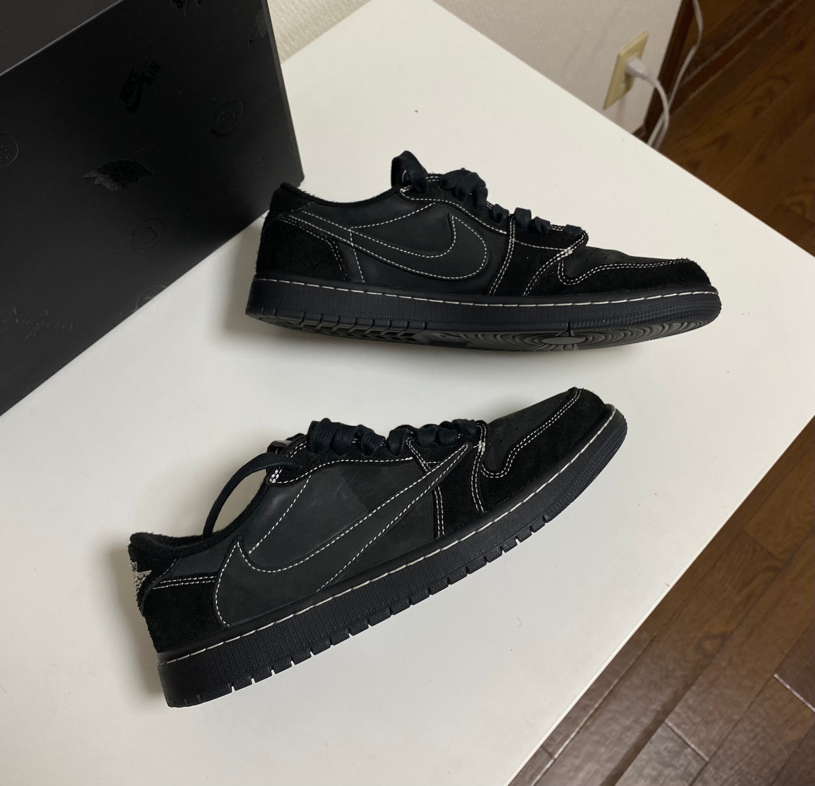 Travis Scott × Nike Air Jordan 1 Low OG SP "Black Phantom"