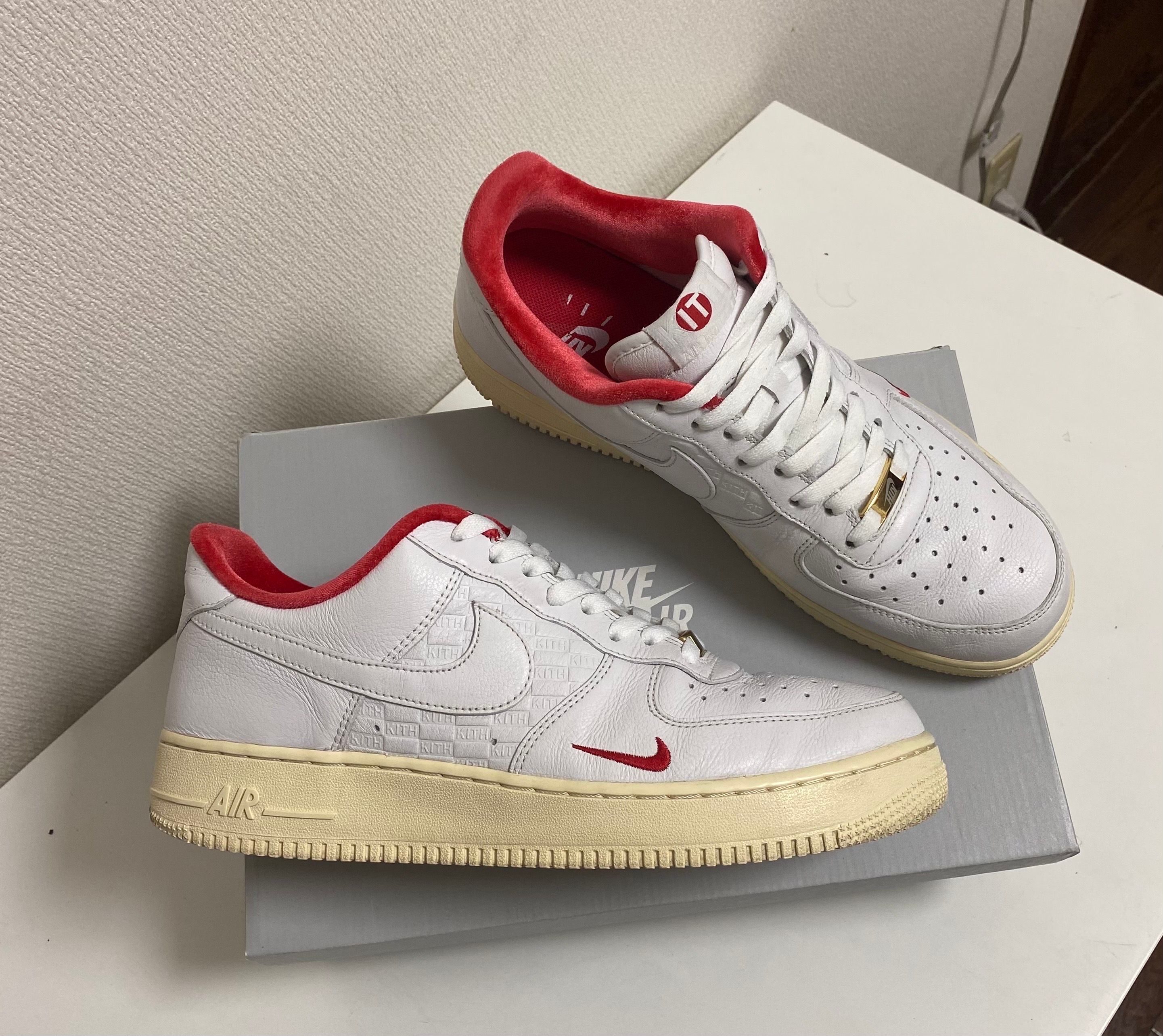 KITH × Nike Air Force 1 Low "White/Red"
