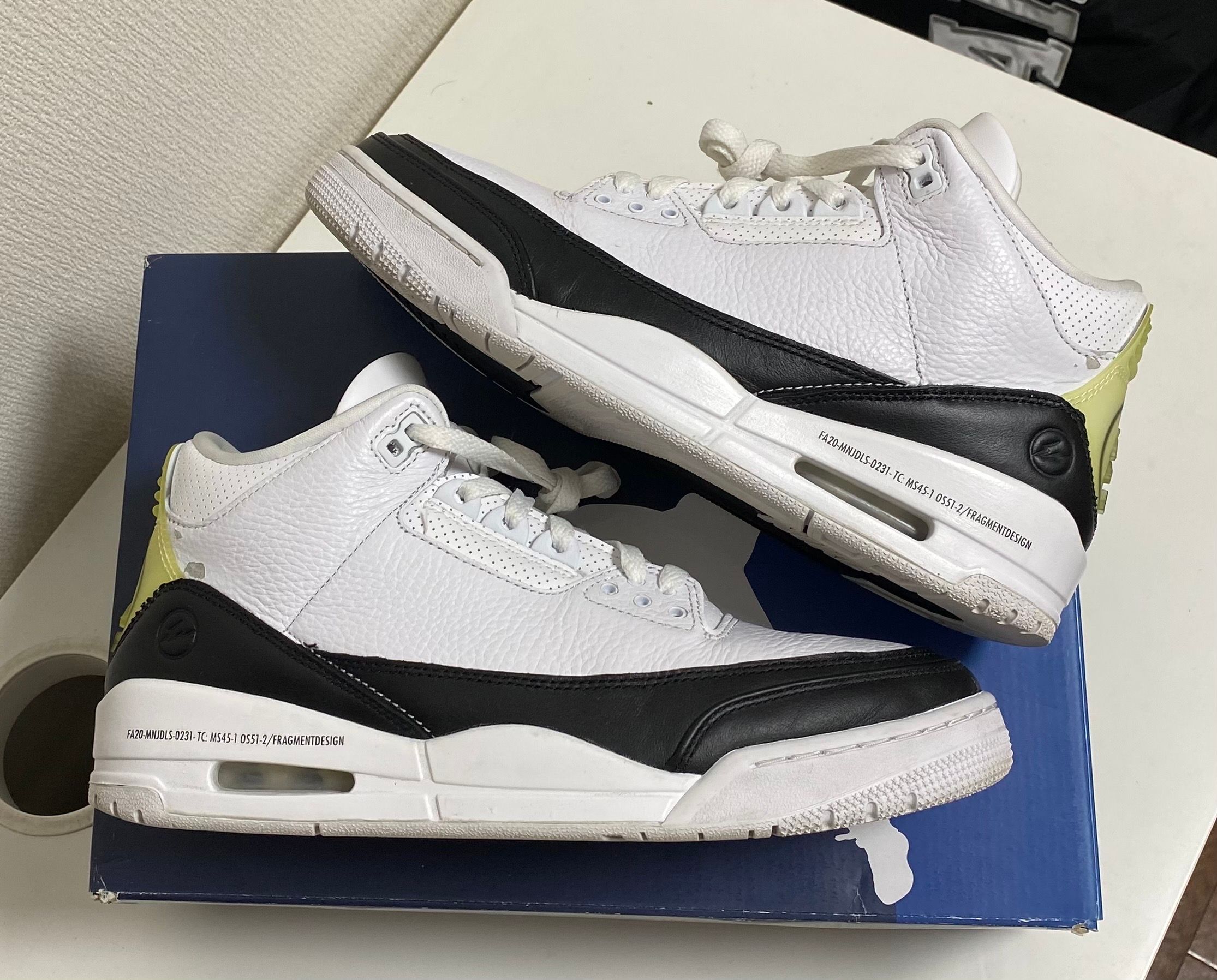 Fragment × Nike Air Jordan 3 "White/Black"