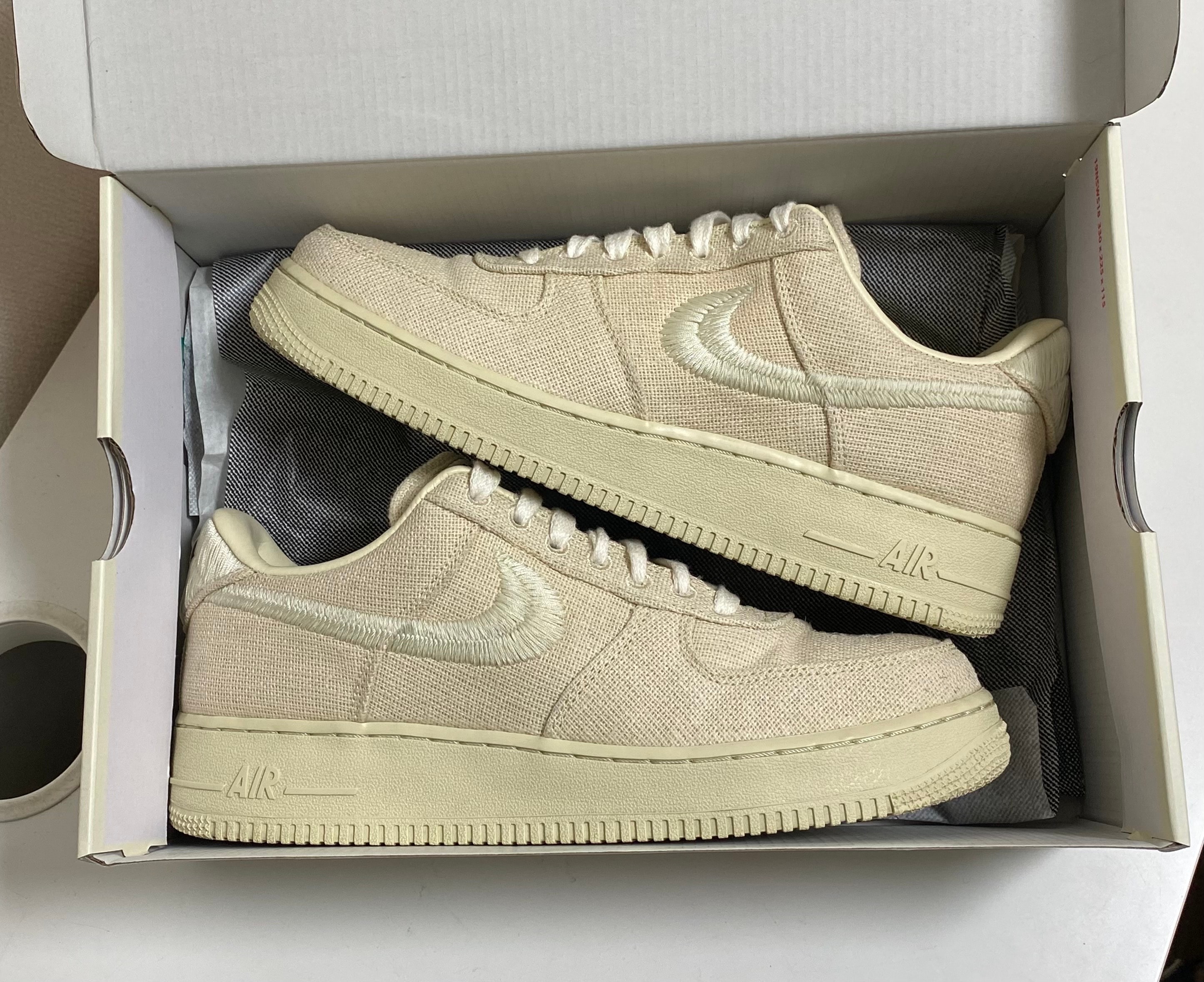 Stussy × Nike Air Force 1 Low "Fossil Stone"