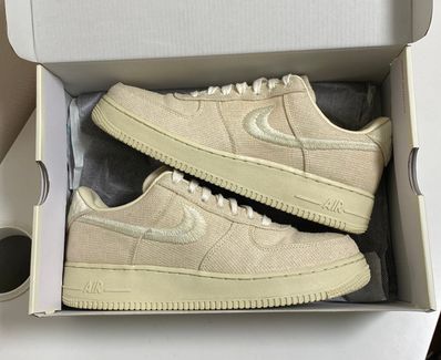 Stussy × Nike Air Force 1 Low "Fossil Stone"
