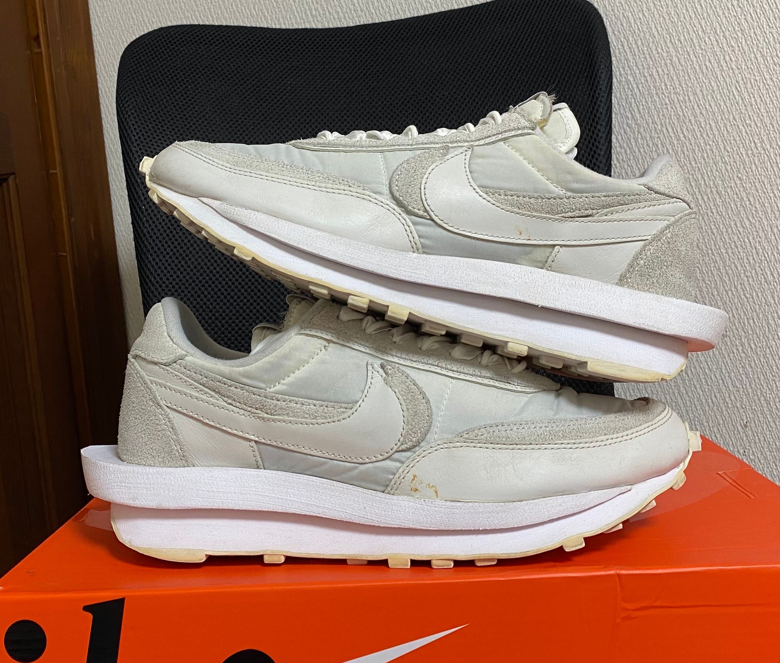 sacai × Nike LDV Waffle "Triple White"