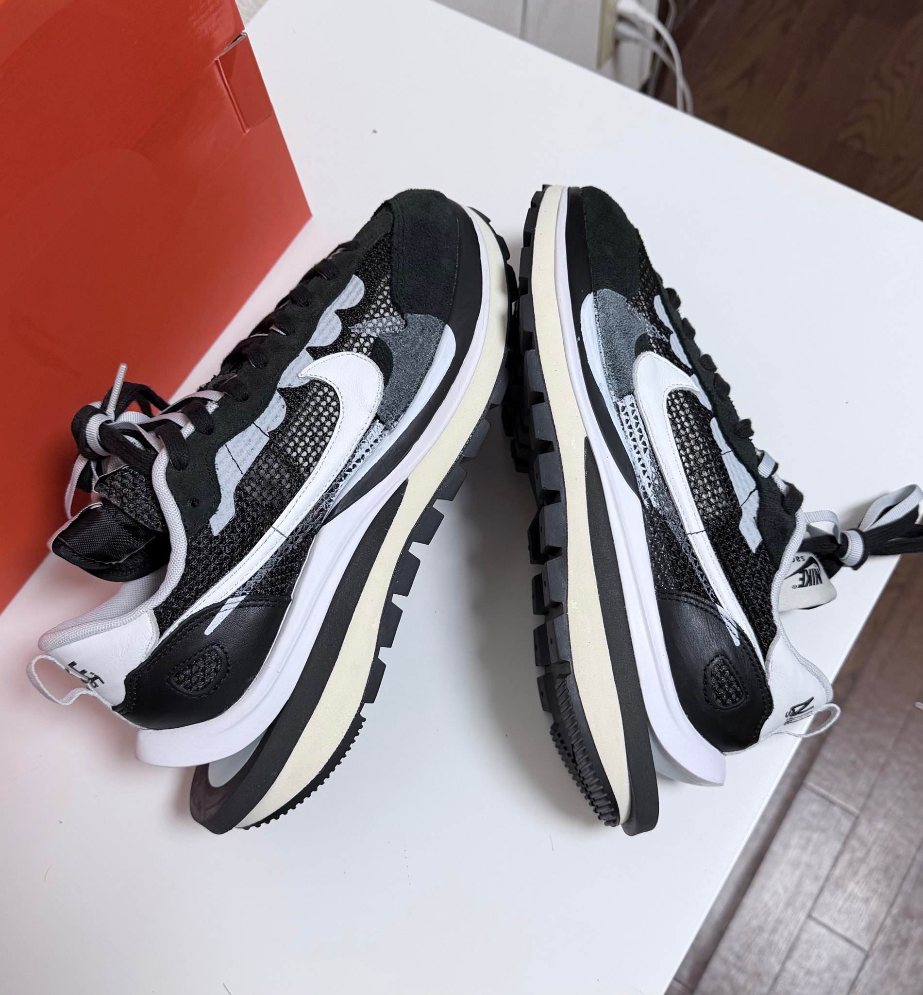sacai × Nike Vapor Waffle "Black and White"