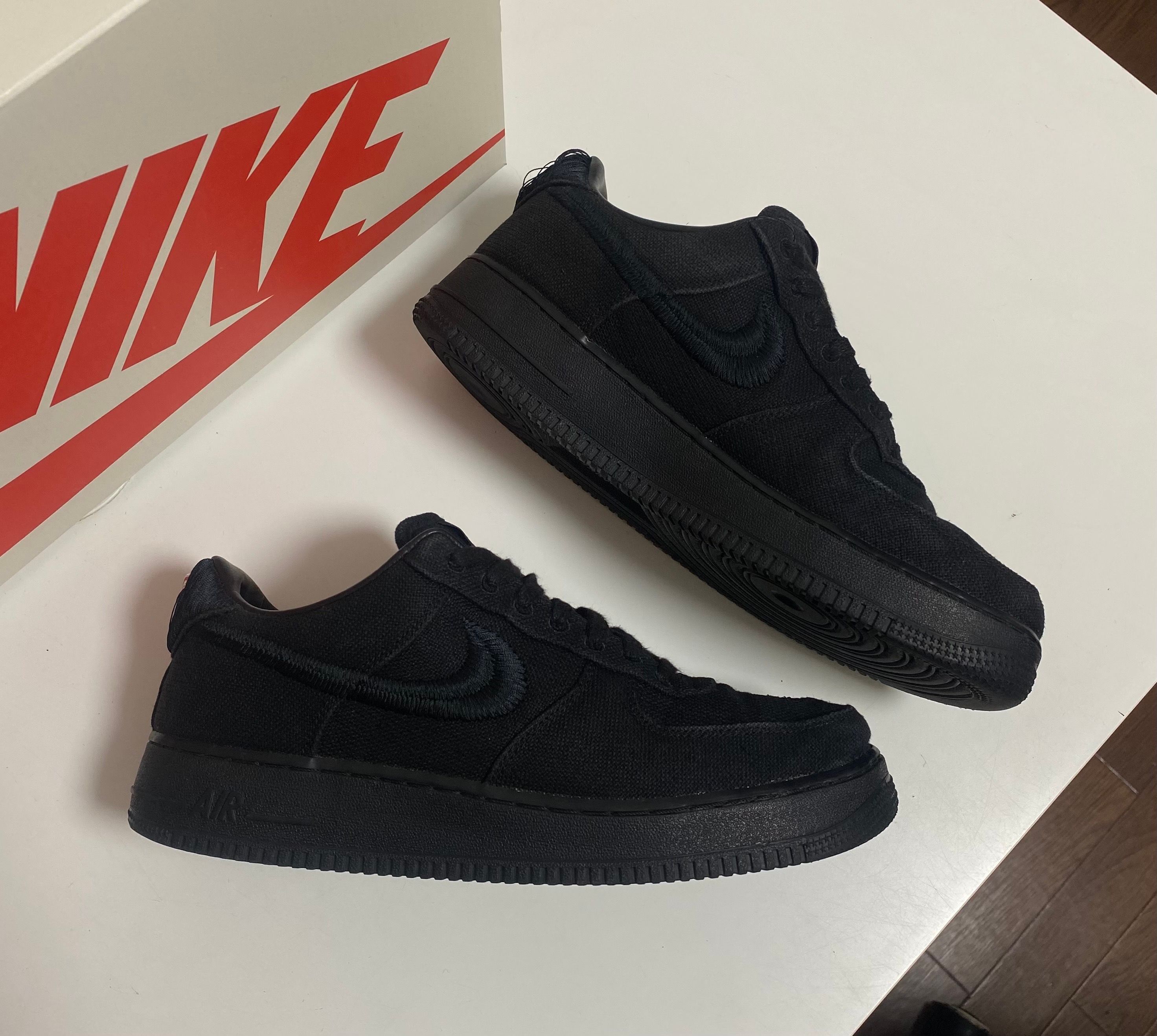 Stussy × Nike Air Force 1 Low "Triple Black"