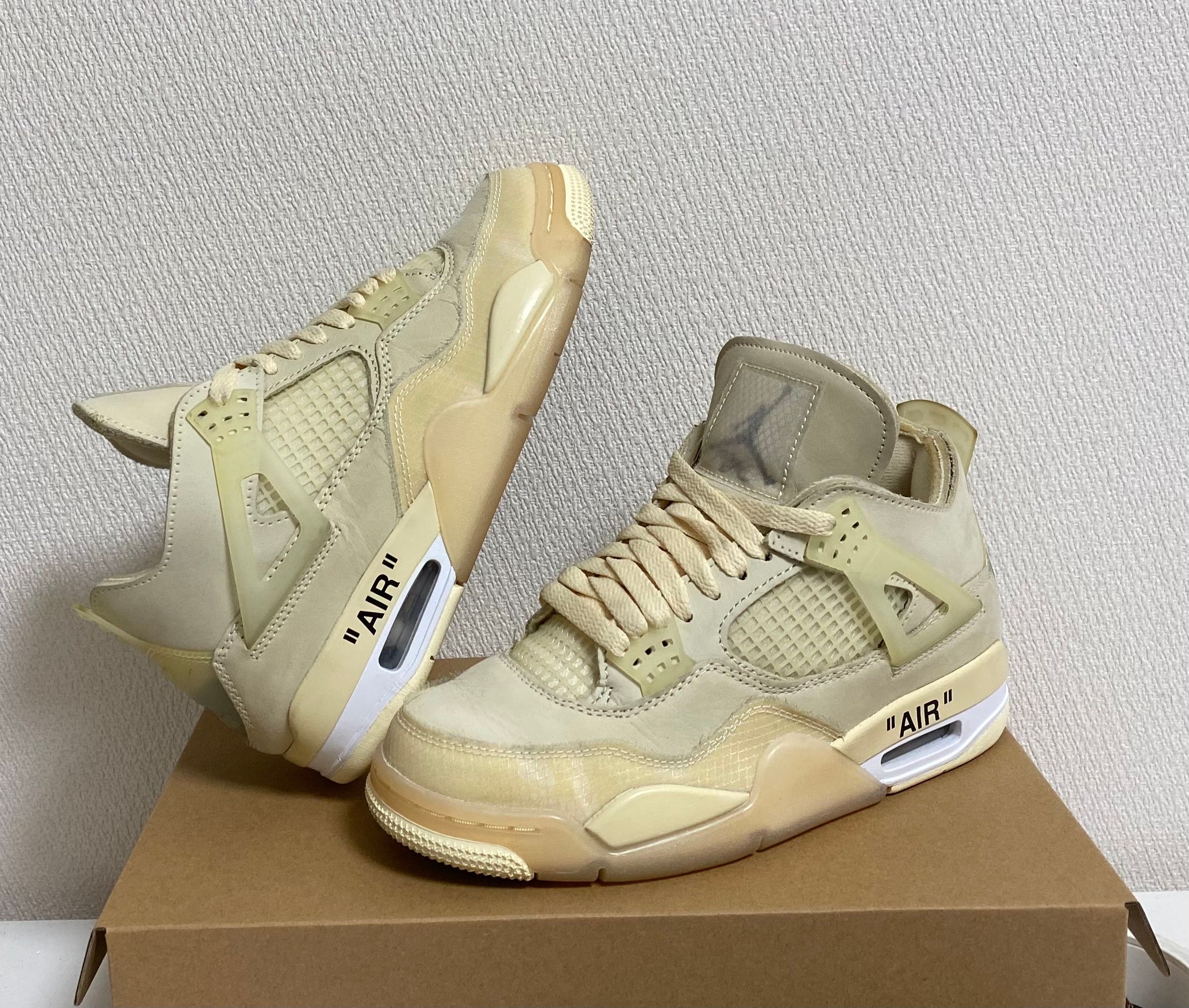 Off-White × Nike Women's Air Jordan 4 SP "Sail"