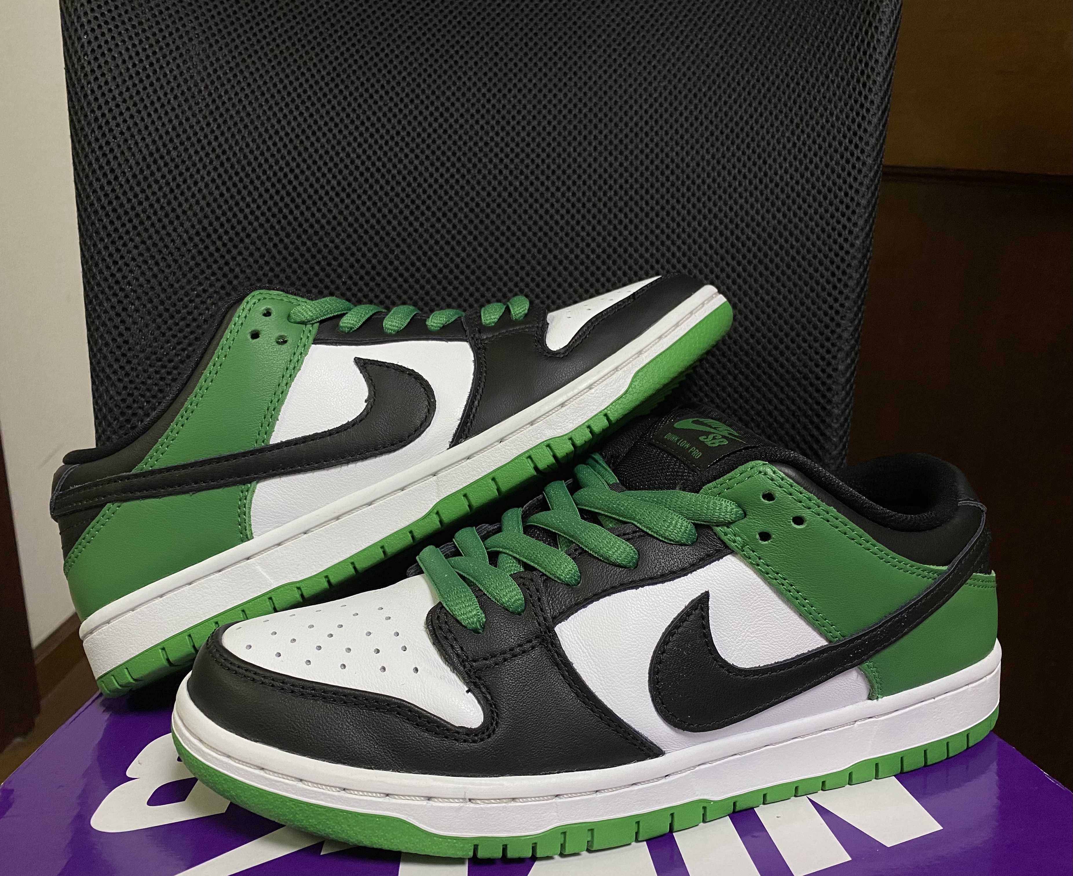 Nike SB Dunk Low Pro "Black and Classic Green"