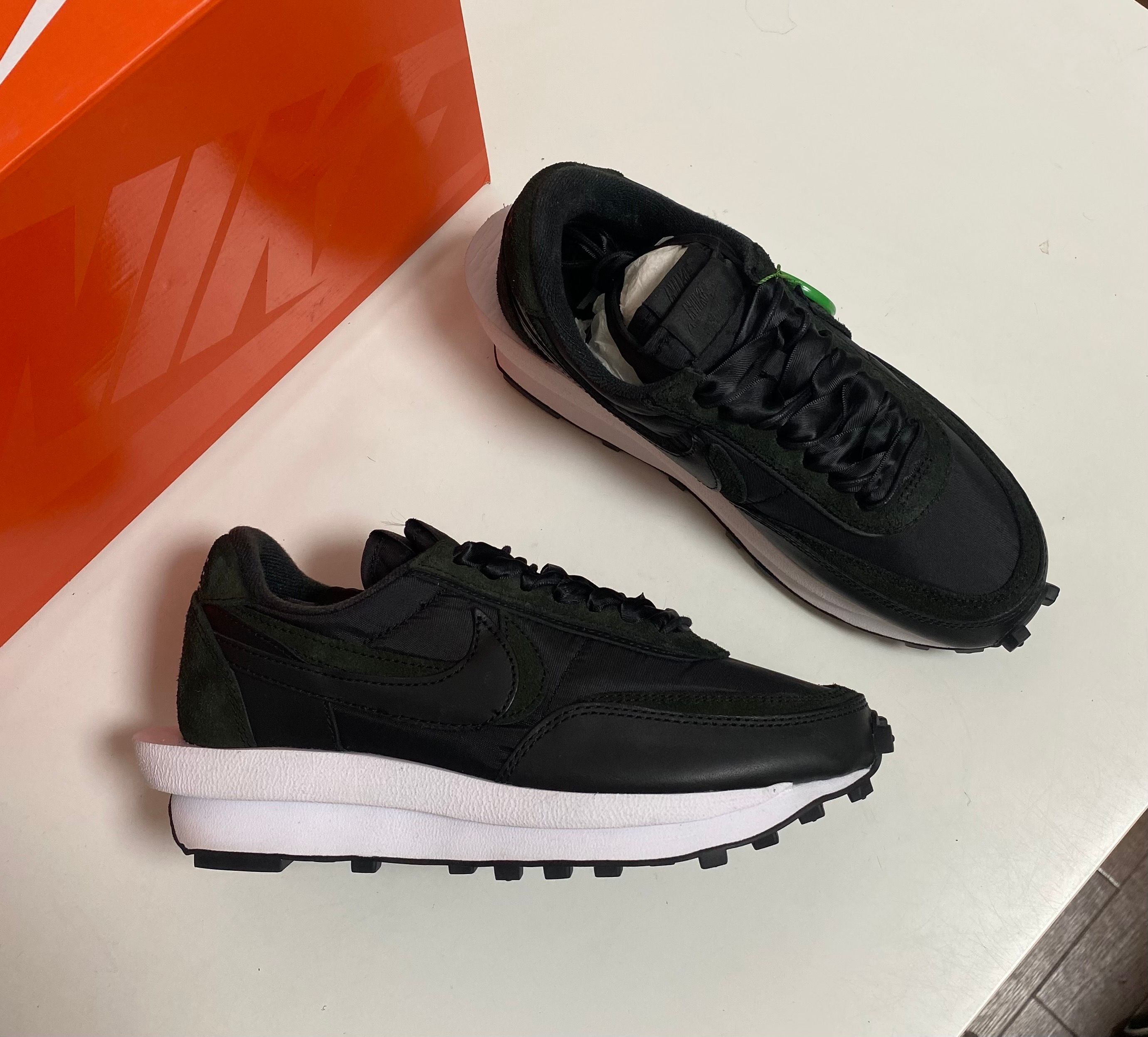 sacai × Nike LDV Waffle "Triple Black"