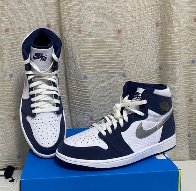 Nike Air Jordan 1 High OG CO.JP "White/Midnight Navy" (2020) (Standard Box)