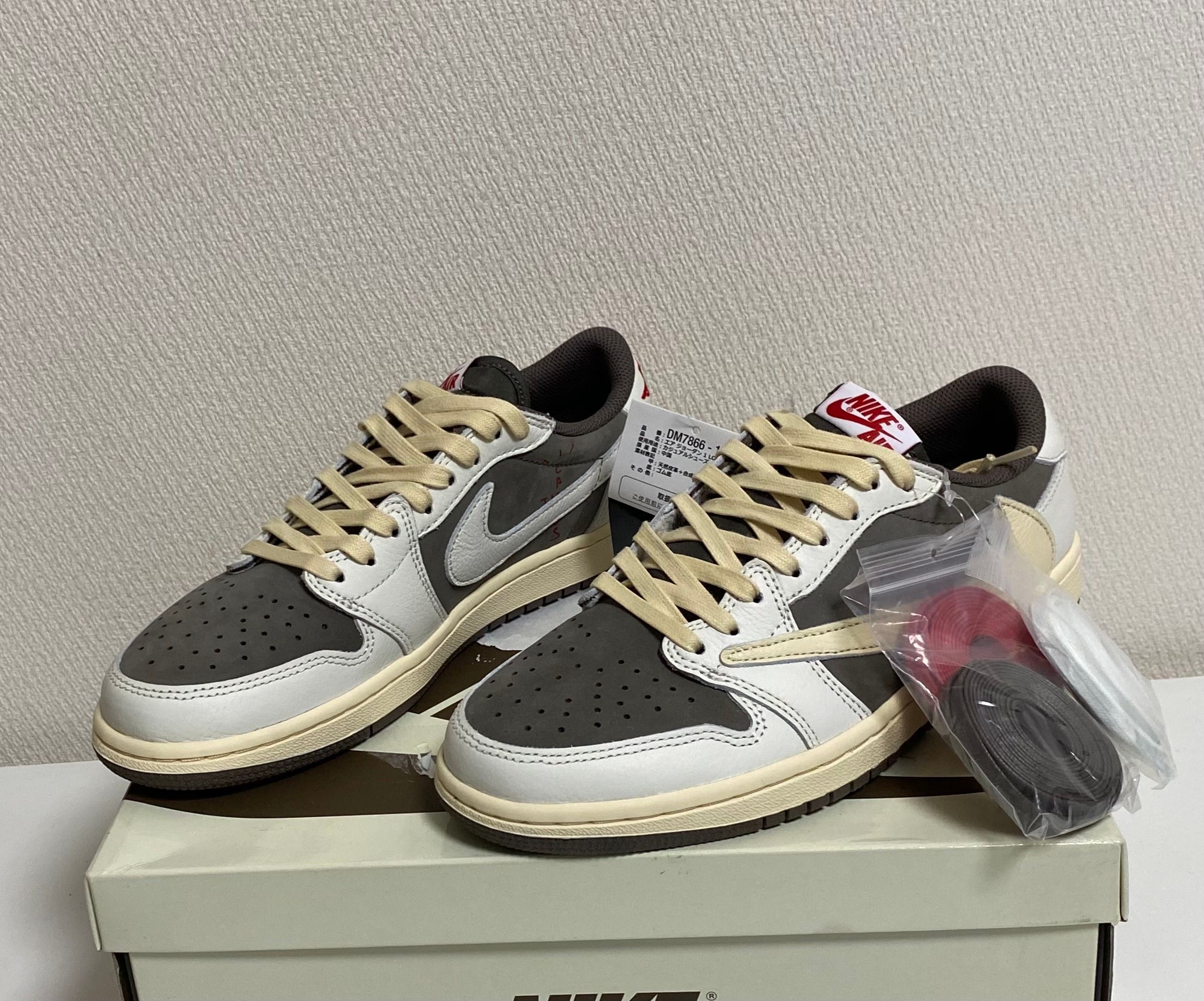 Travis Scott × Nike Air Jordan 1 Low OG SP "Reverse Mocha/Sail and Ridgerock"