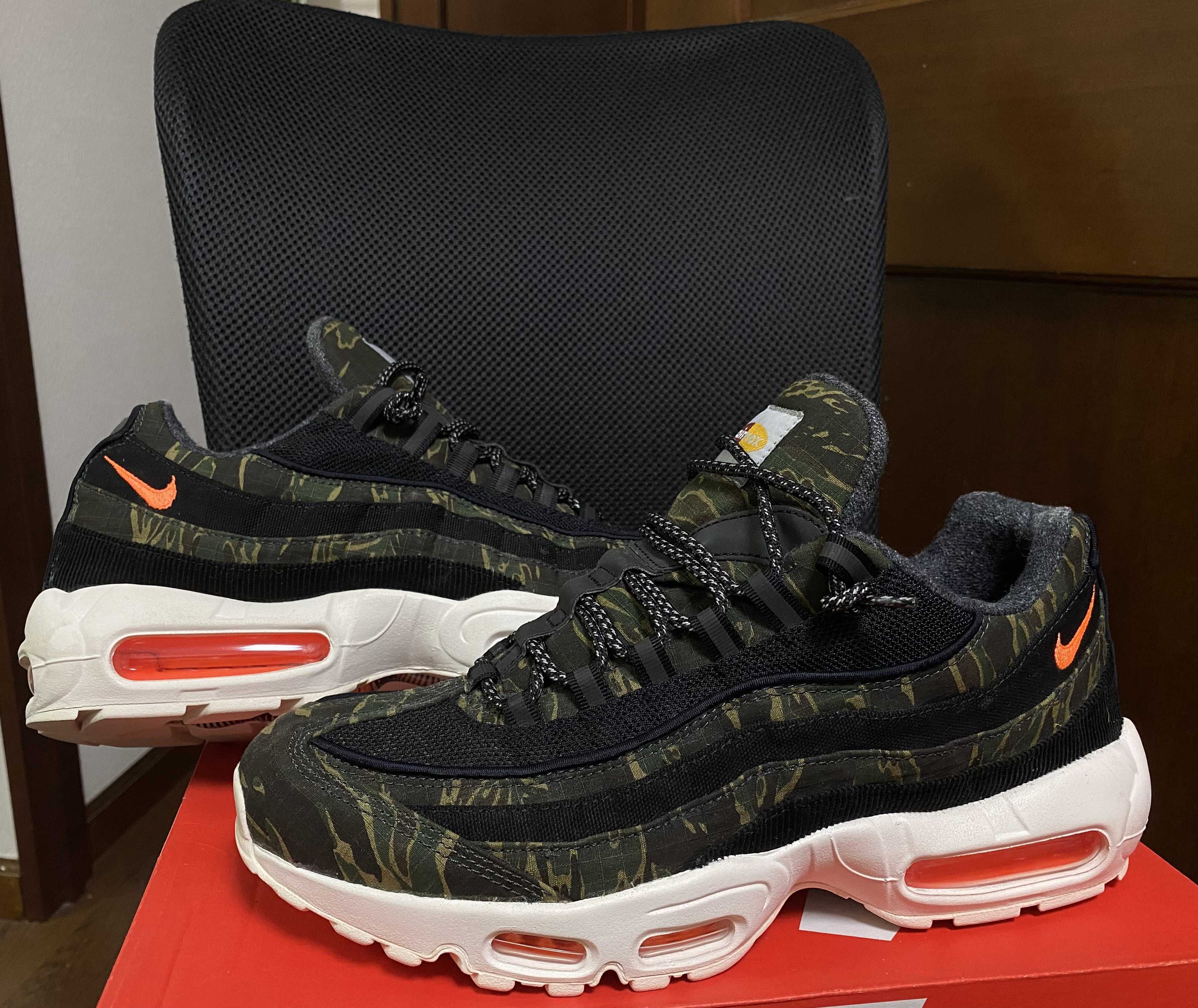 Carharte WIP × Nike Air Max 95 "Black/Sail/Total Orange"