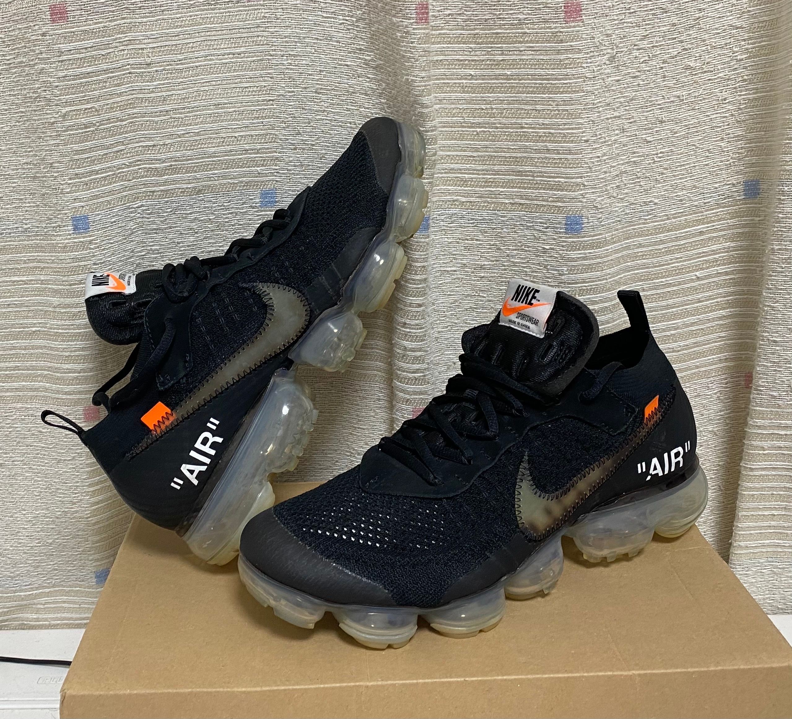 Off-White × Nike Air Vapormax "Black/Total Orange/Clear"