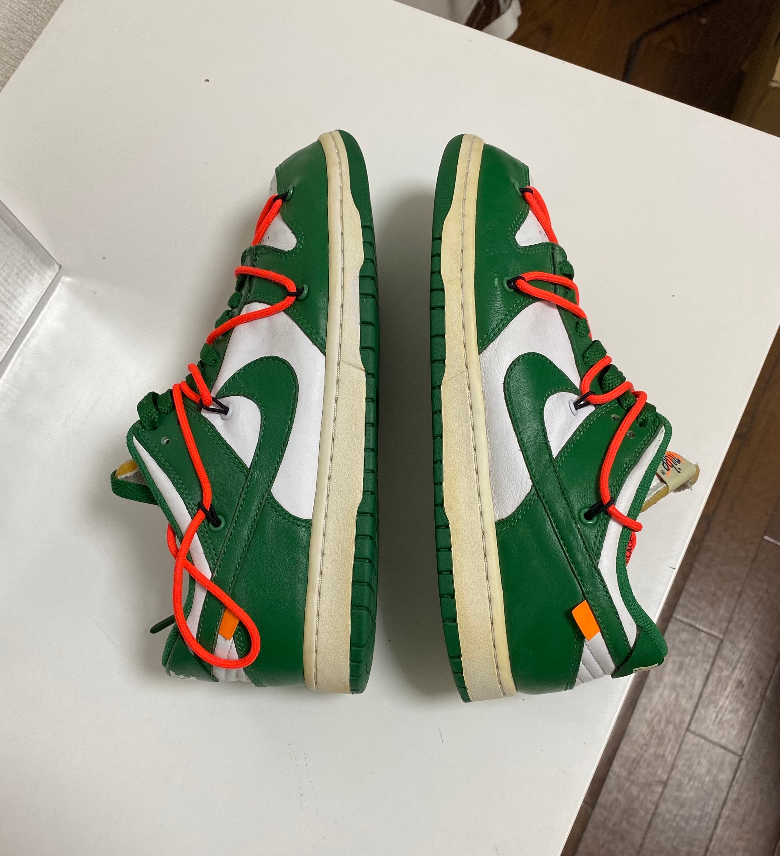 オフホワイト × ナイキ ダンク ロー "ホワイト/パイングリーン"