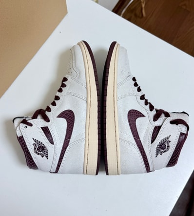 A Ma Maniere × Nike Air Jordan 1 Retro High OG "Sail and Burgundy"