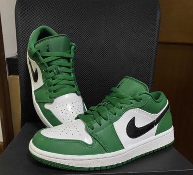 NIKE AIR JORDAN 1 LOW "PINE GREEN/WHITE"