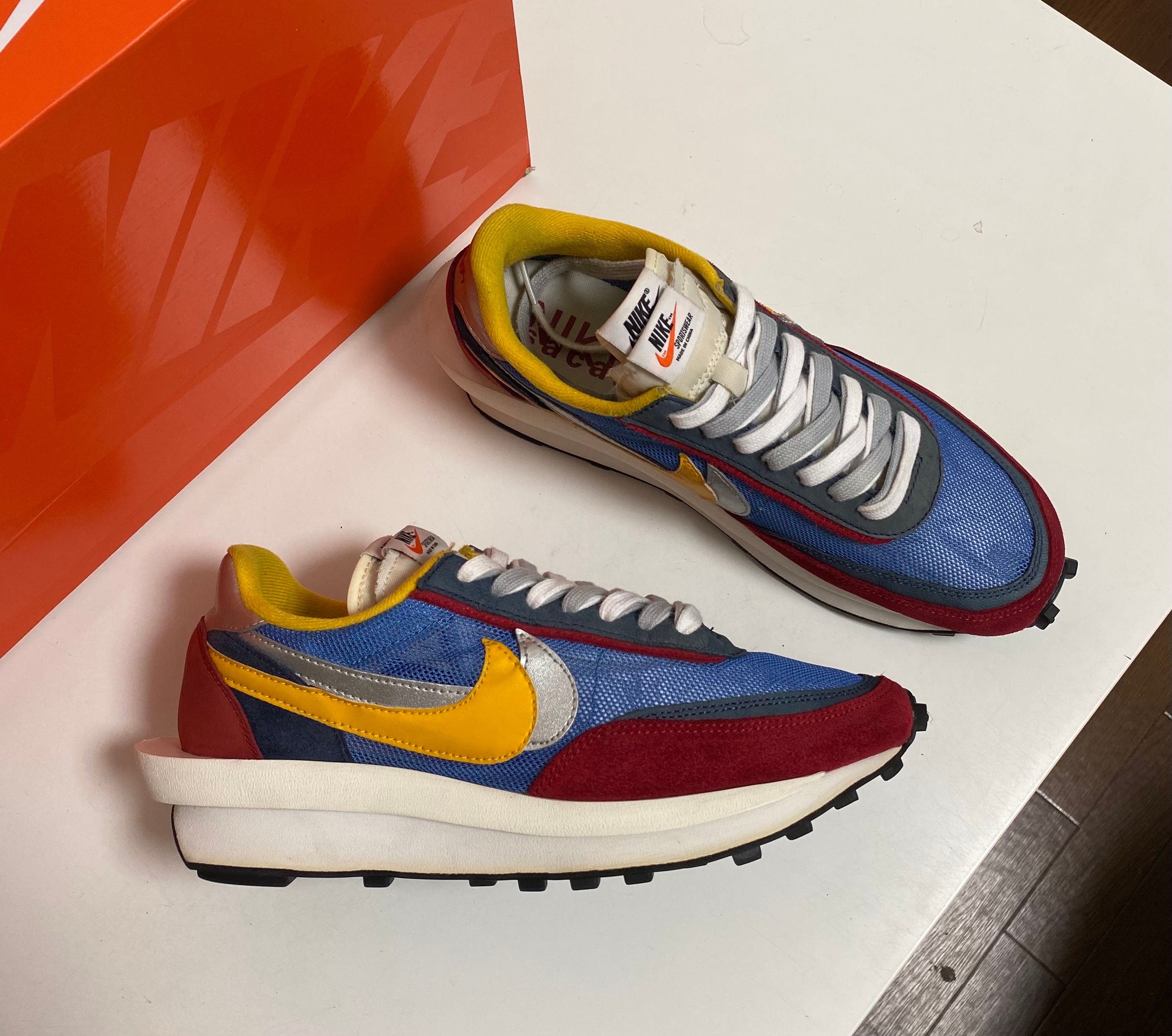 sacai × Nike LDV Waffle "Red/Blue"