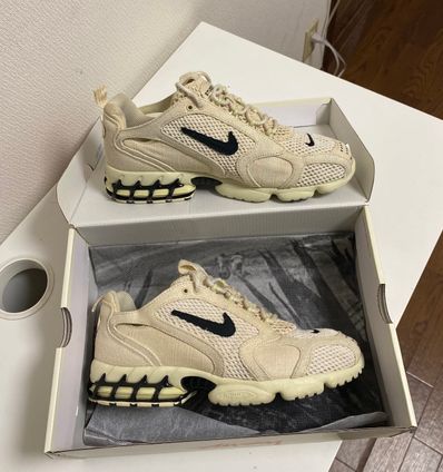 Stussy × Nike Air Zoom Spiridon CG 2 "Fossil/Black"