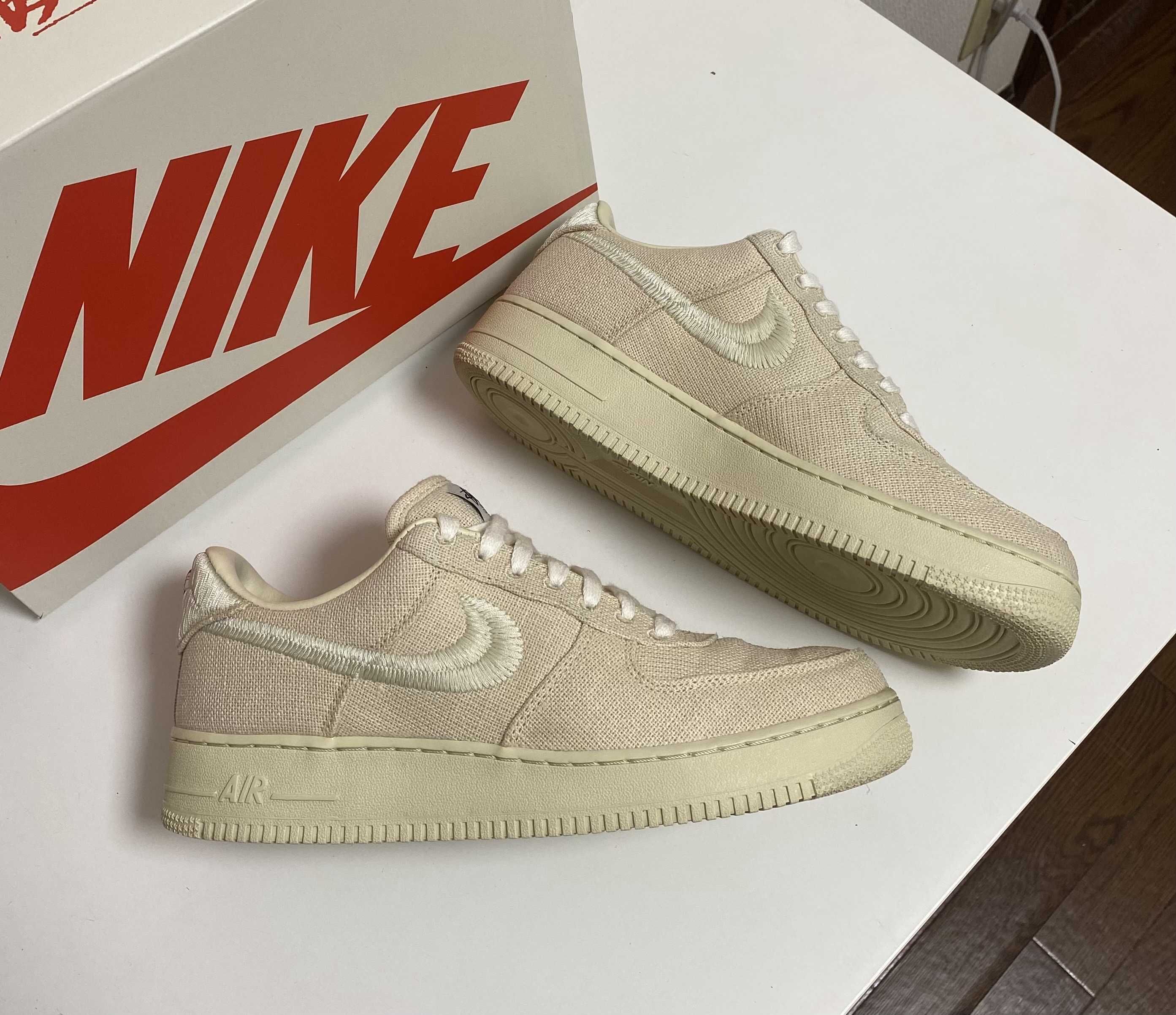 Stussy × Nike Air Force 1 Low "Fossil Stone"