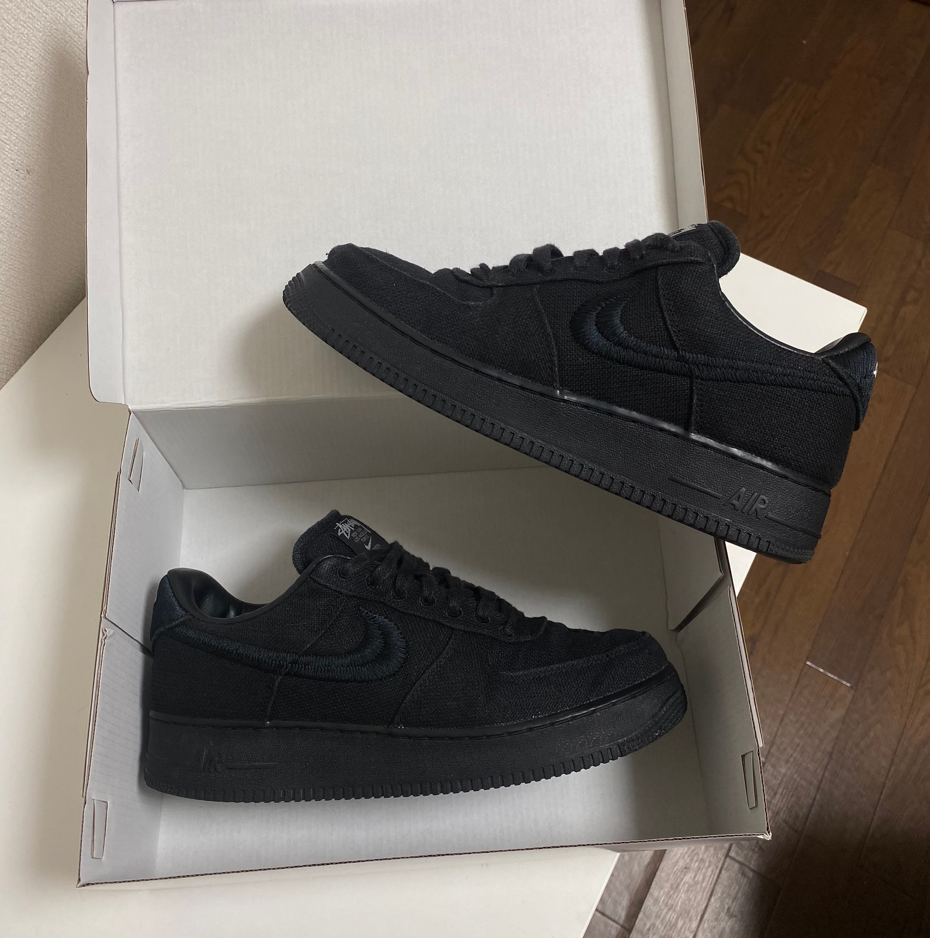 Stussy × Nike Air Force 1 Low "Triple Black"