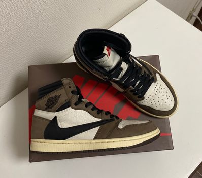 Travis Scott × Nike Air Jordan 1 Retro High OG TS SP "Sail/Dark Mocha"