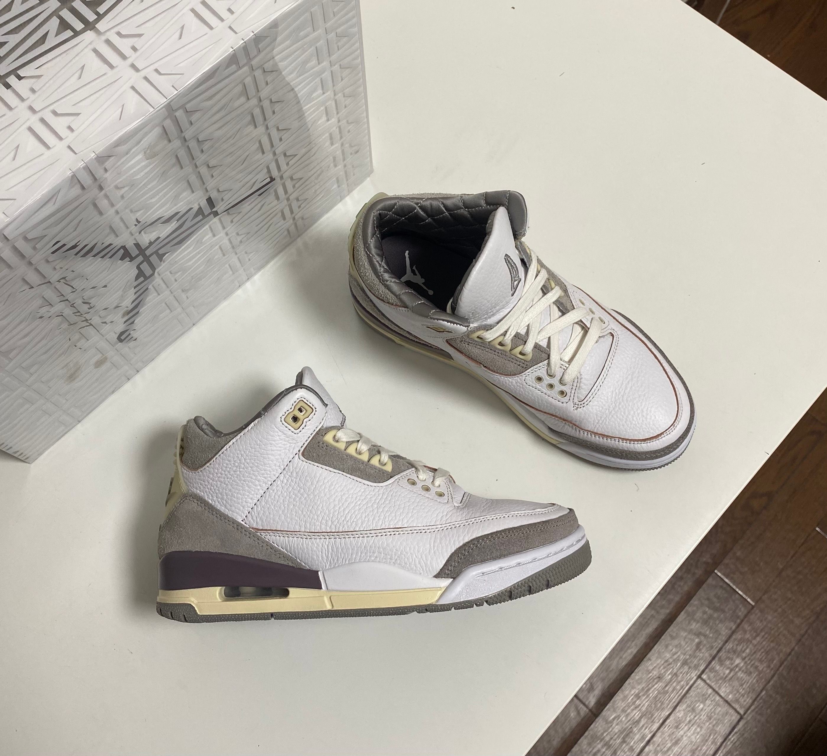 A Ma Maniere × Nike Women's Air Jordan 3 Retro SP "White/Medium Grey Violet Ore"