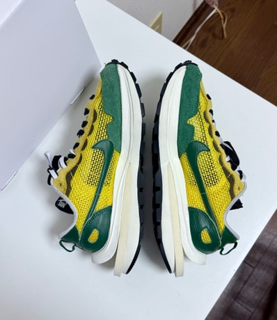 sacai × Nike Vapor Waffle "Tour Yellow/Stadium Green-Sail"