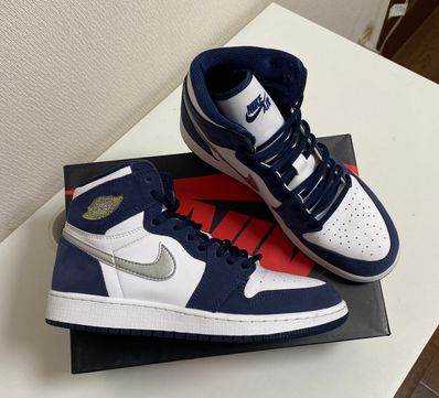Nike GS Air Jordan 1 High OG CO.JP "Midnight Navy" (2020)(ブリーフケースなし)