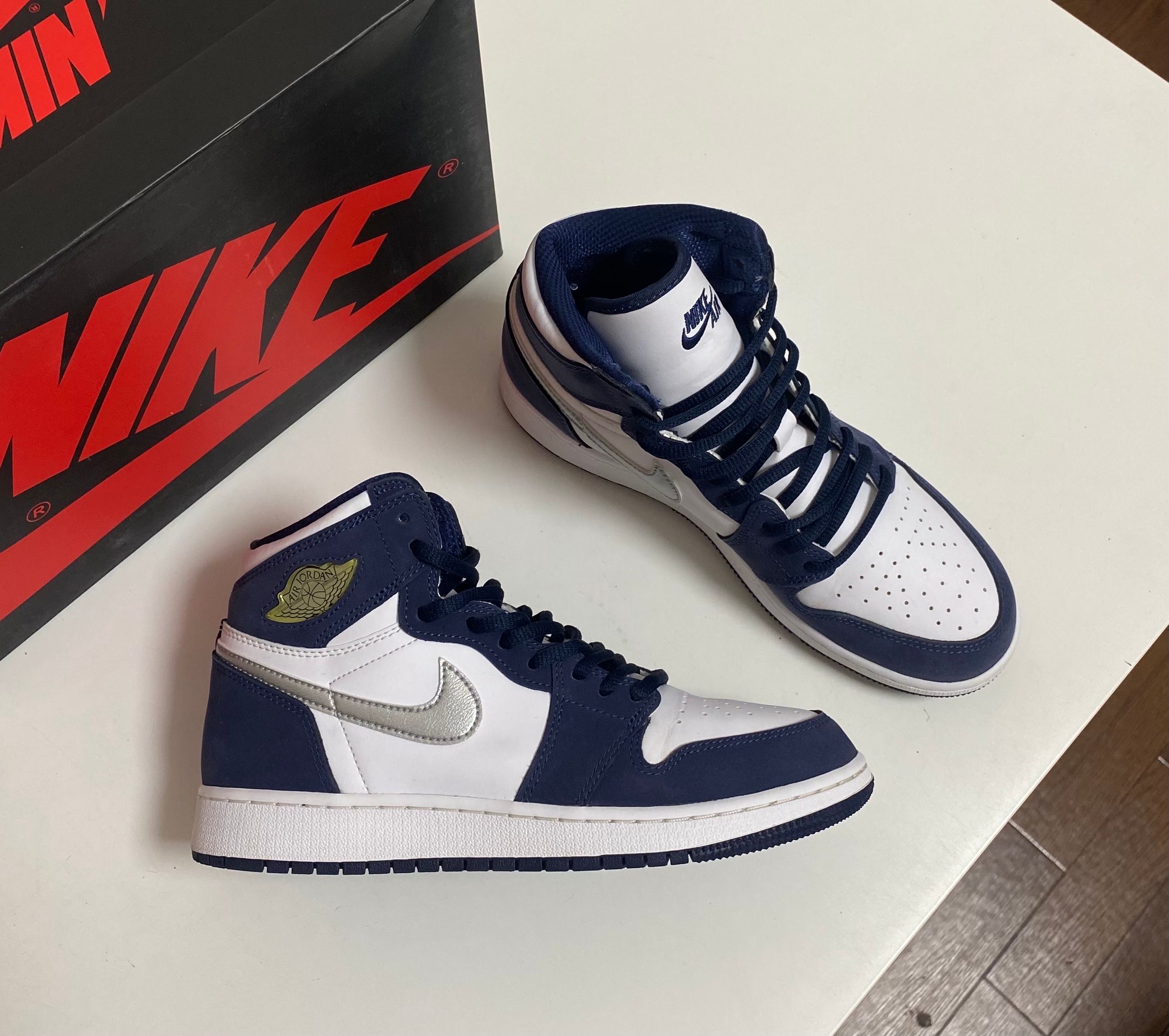 Nike GS Air Jordan 1 High OG CO.JP "Midnight Navy" (2020)(ブリーフケースなし)