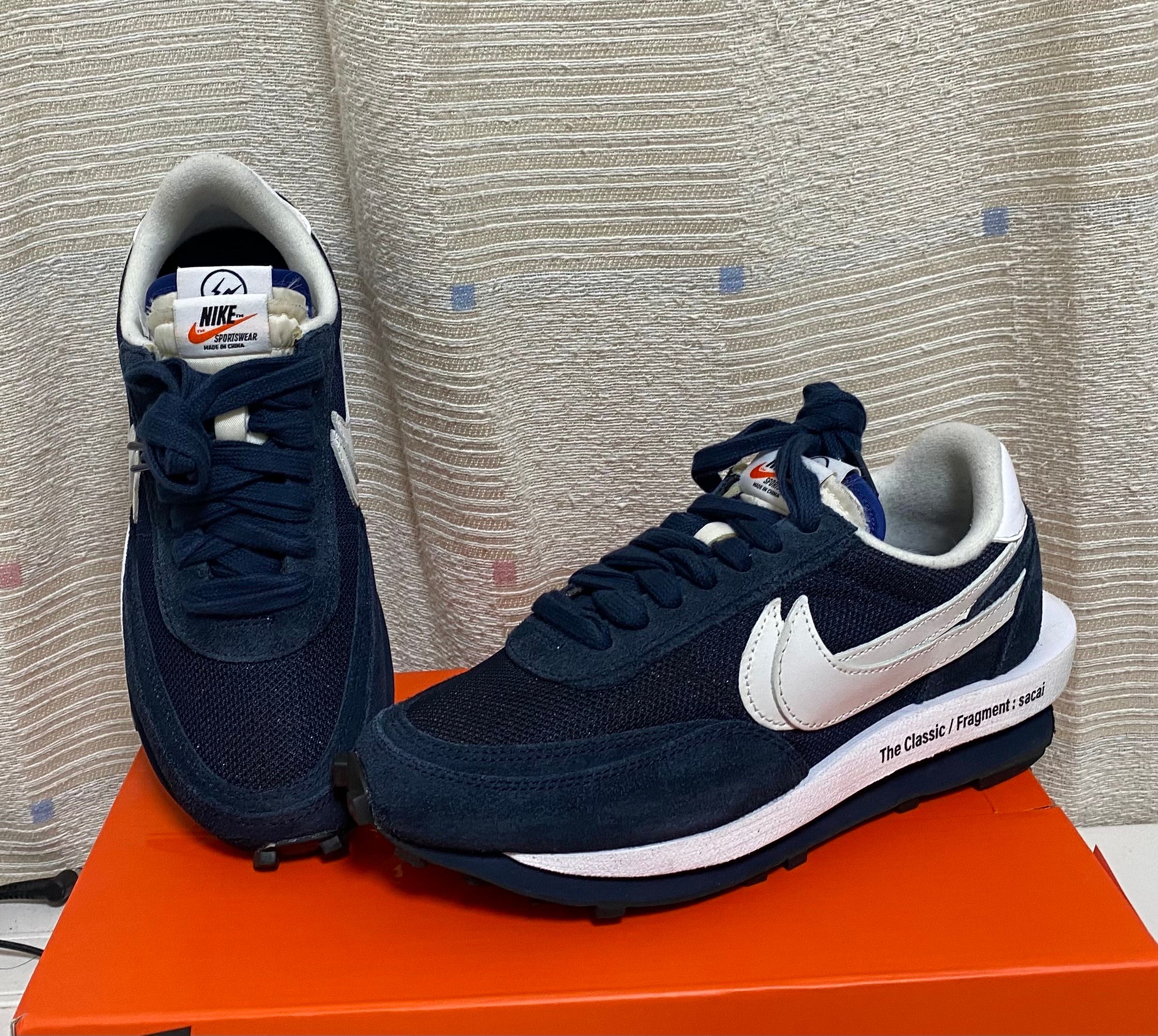 Fragment × sacai × Nike LD Waffle "Blackended Blue"