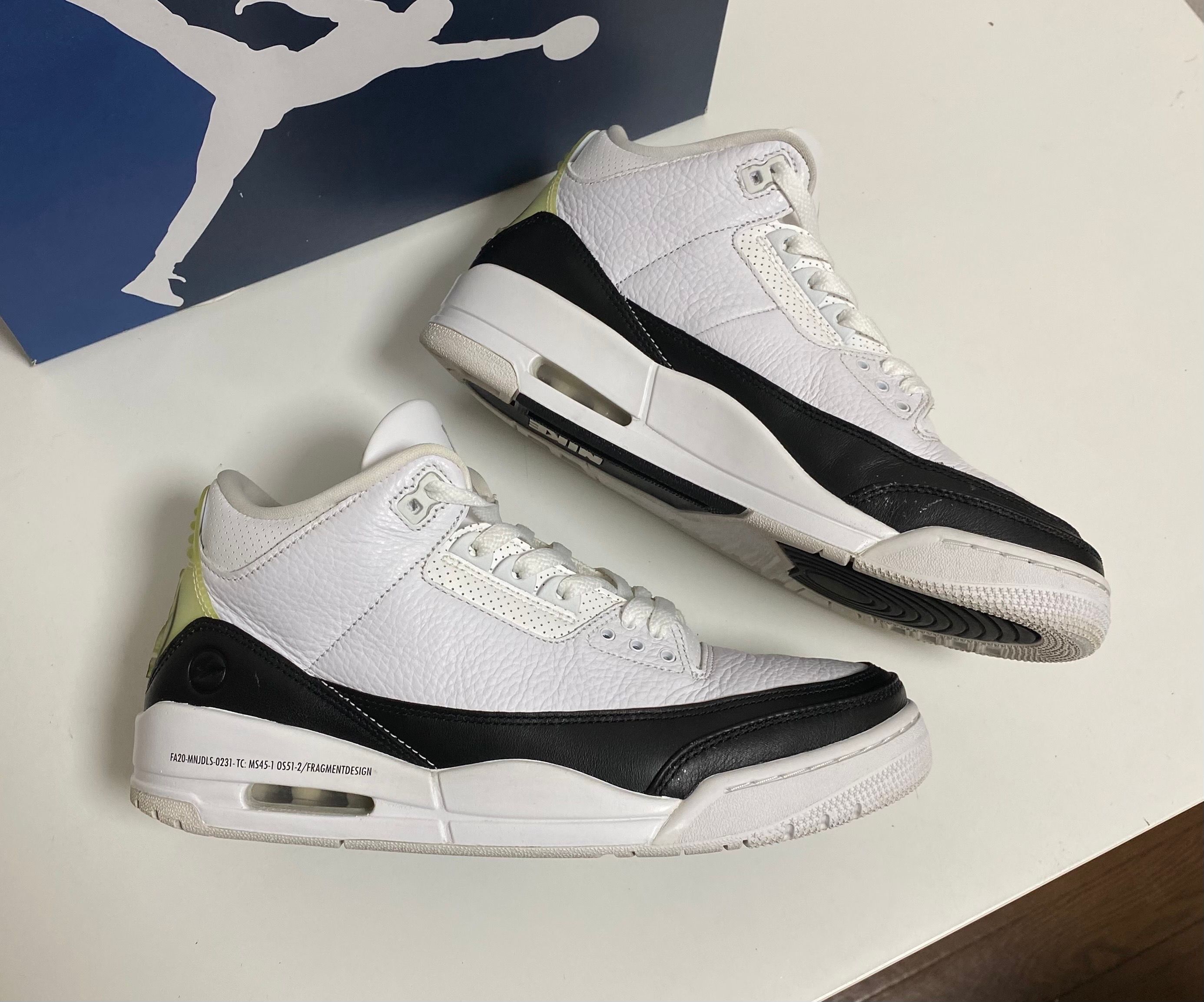 Fragment × Nike Air Jordan 3 "White/Black"