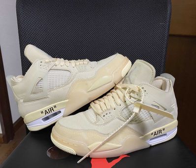 Off-White × Nike Women's Air Jordan 4 SP "Sail"