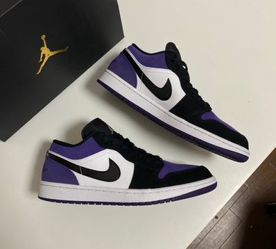 Nike Air Jordan 1 Retro Low "White/Black/Court Purple"