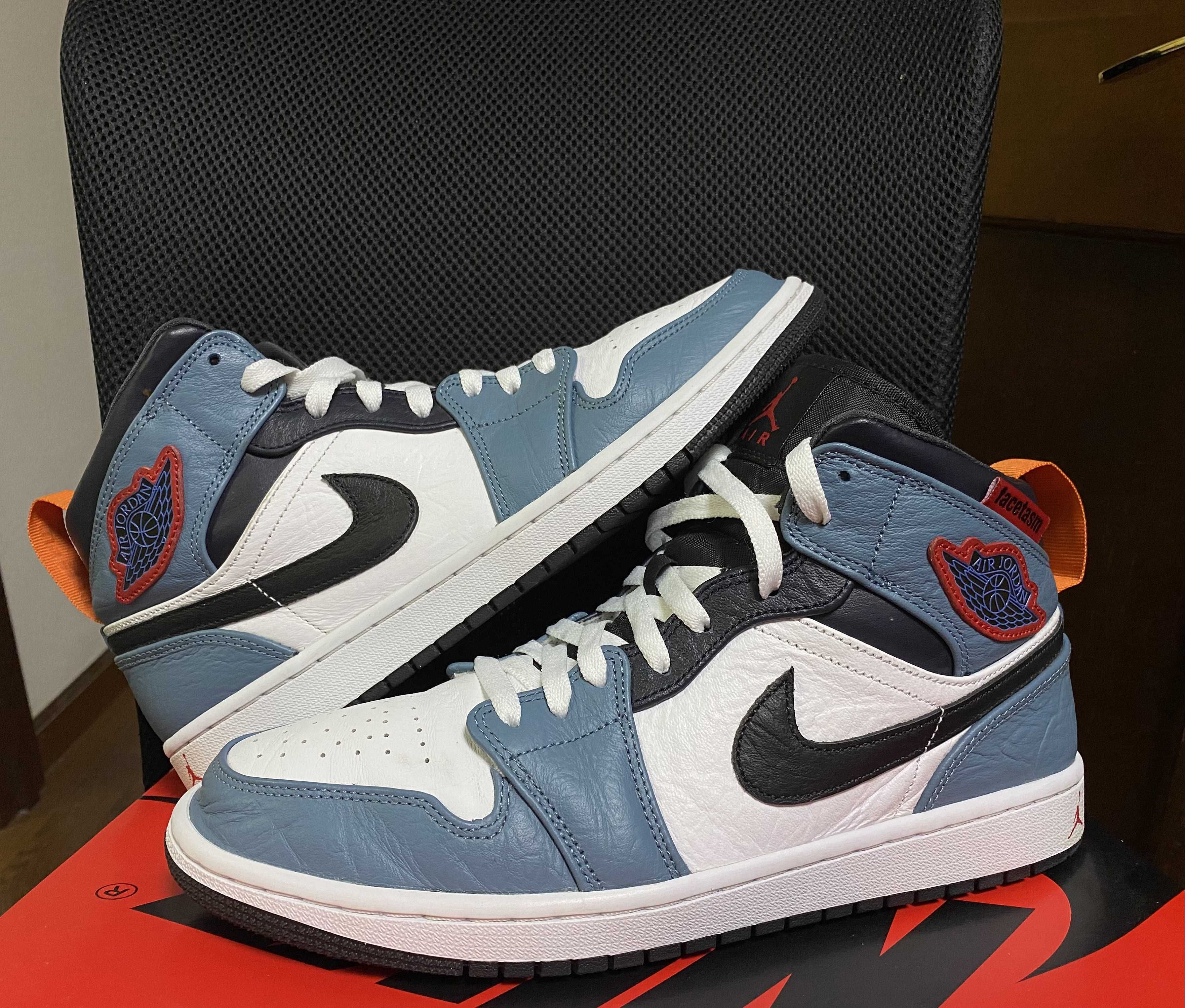 FACETASM × Nike Air Jordan 1 Mid "White/Navy"