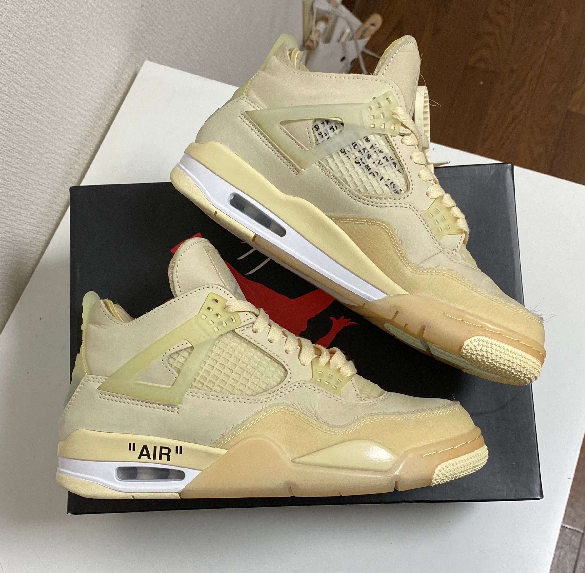 Off-White × Nike Women's Air Jordan 4 SP "Sail"