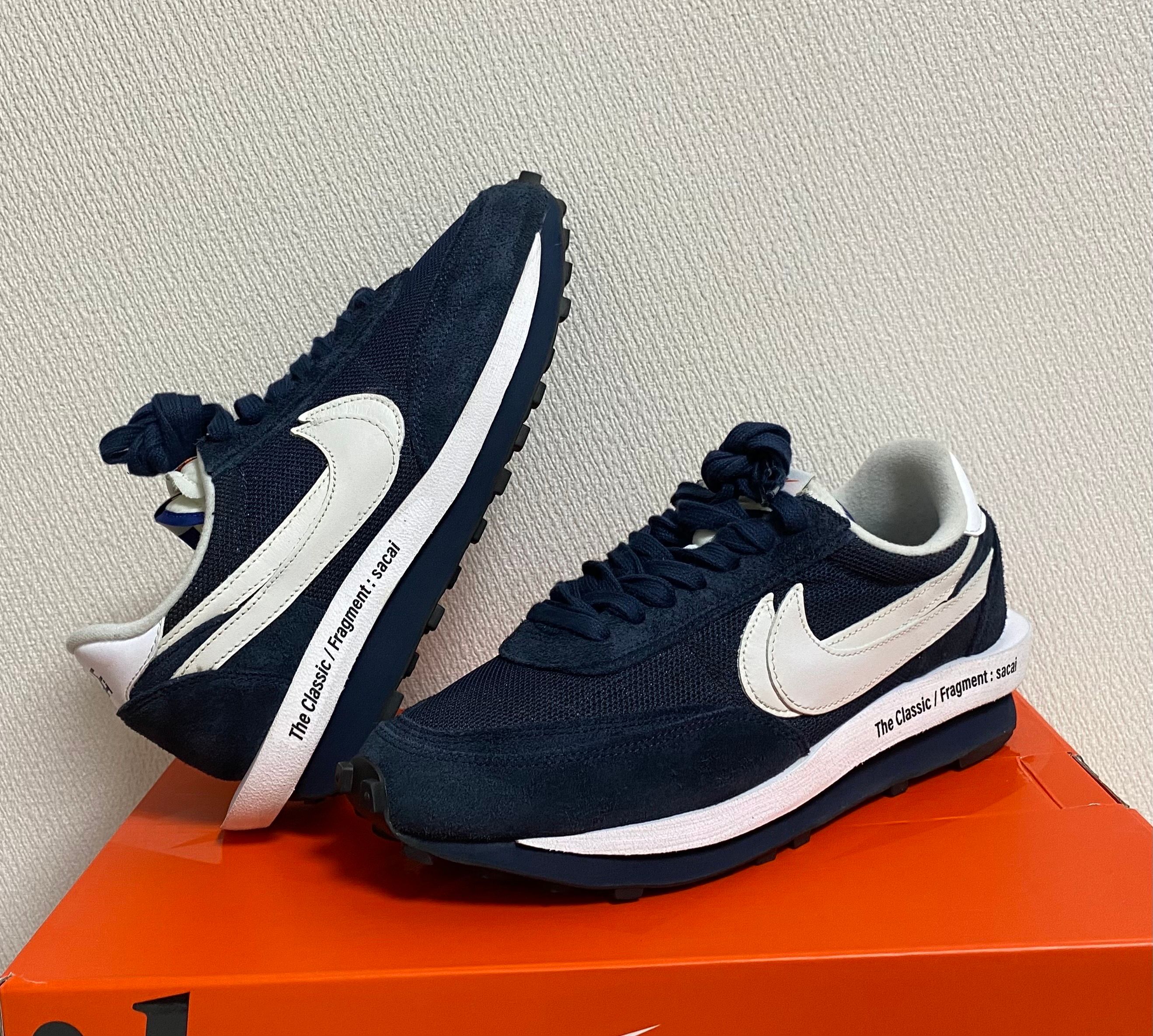 Fragment × sacai × Nike LD Waffle "Blackended Blue"