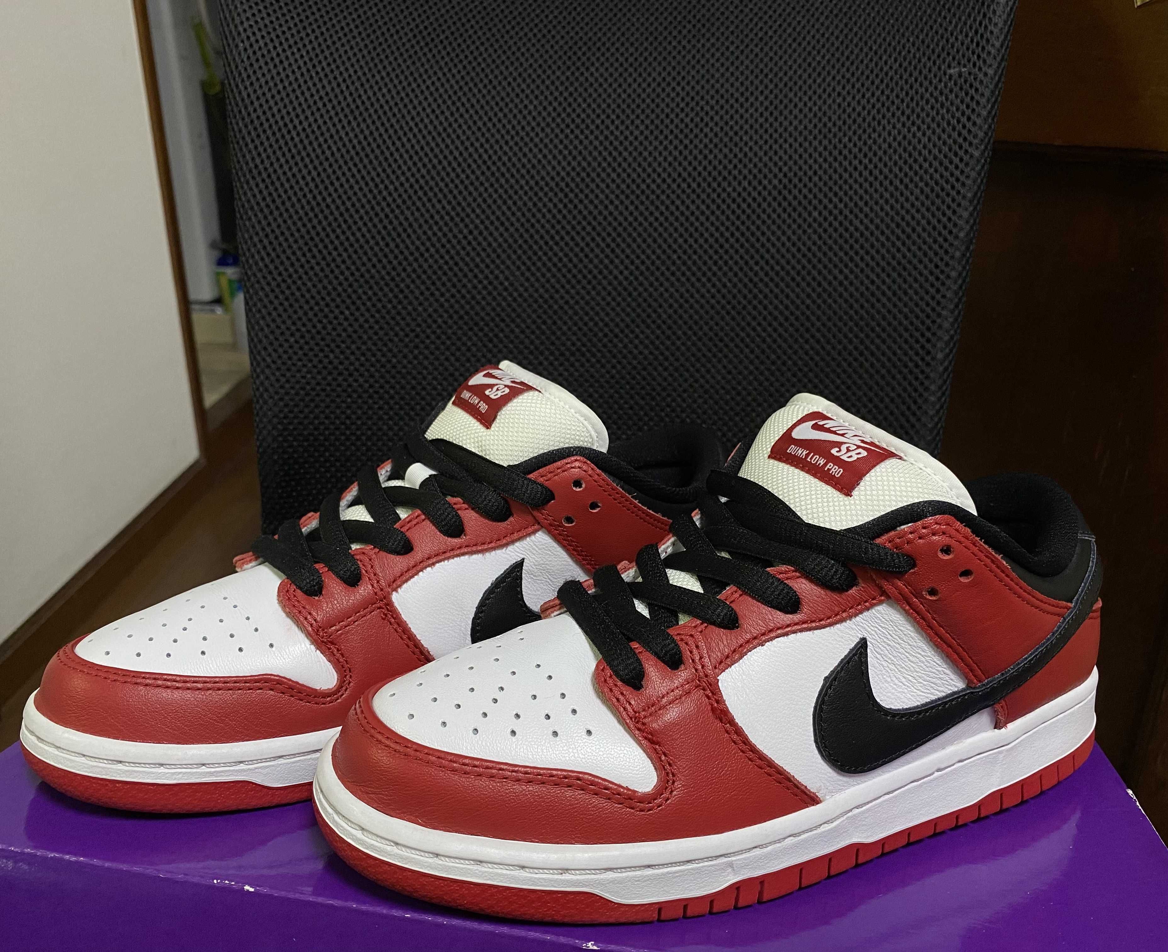 Nike SB Dunk Low Pro "J-Pack Chicago/Varsity Red and White"