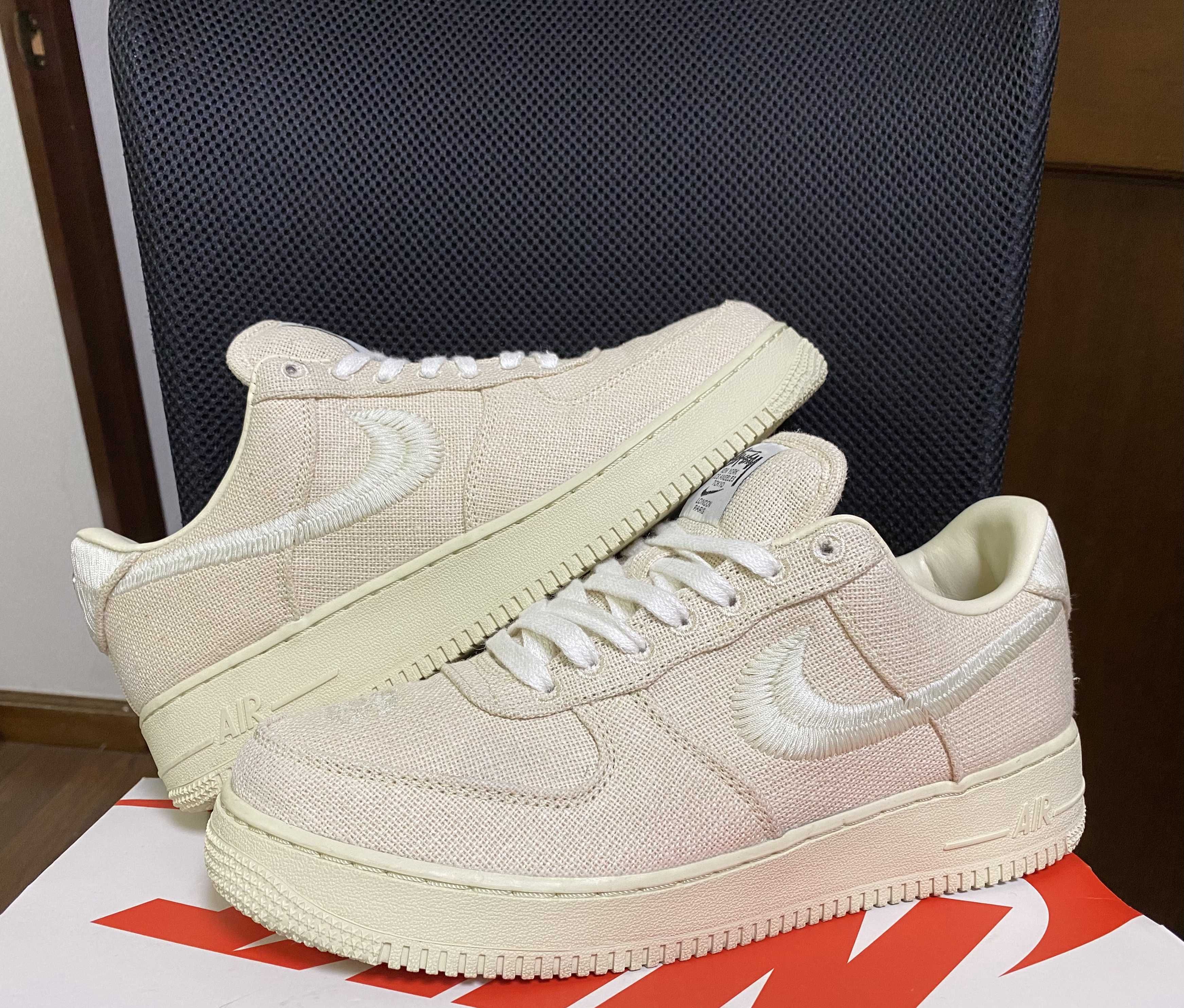 Stussy × Nike Air Force 1 Low "Fossil Stone"