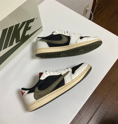 Travis Scott × Nike Women's Air Jordan 1 Low OG "Medium Olive"