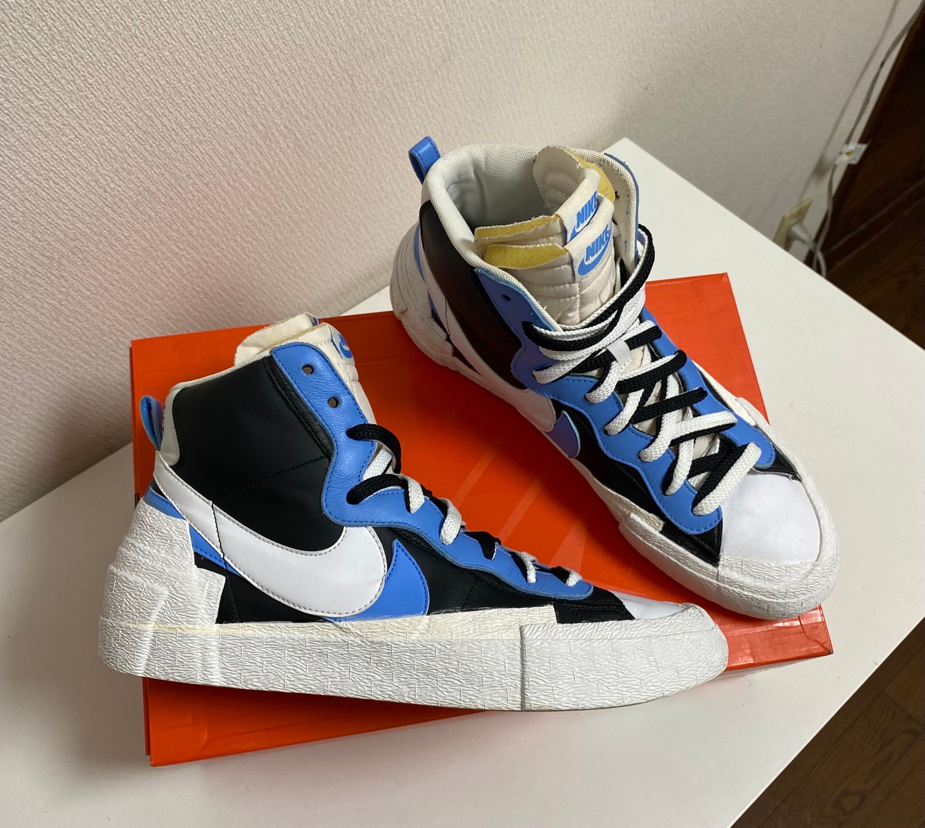 sacai × NIKE BLAZER MID "BLACK / BLUE"