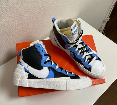 sacai × NIKE BLAZER MID "BLACK / BLUE"