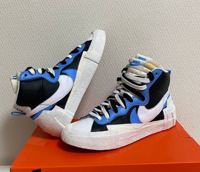 sacai × NIKE BLAZER MID "BLACK / BLUE"