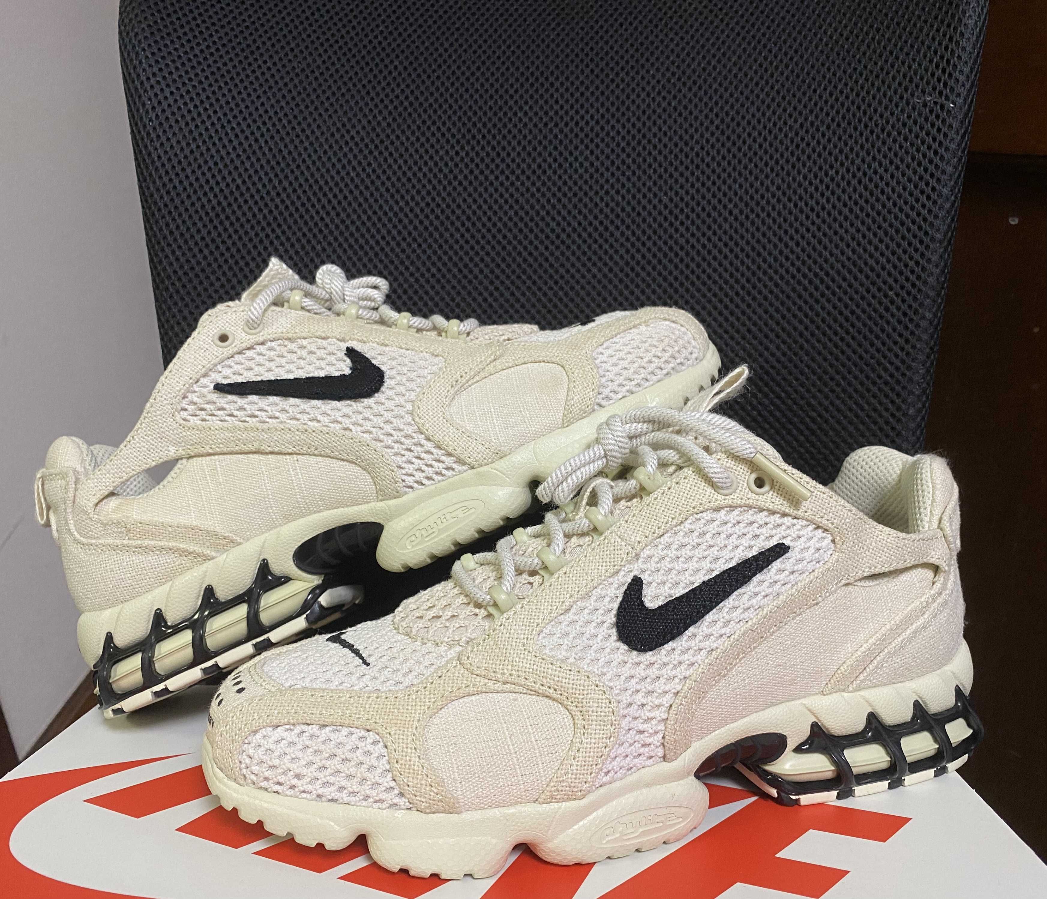 Stussy × Nike Air Zoom Spiridon CG 2 "Fossil/Black"