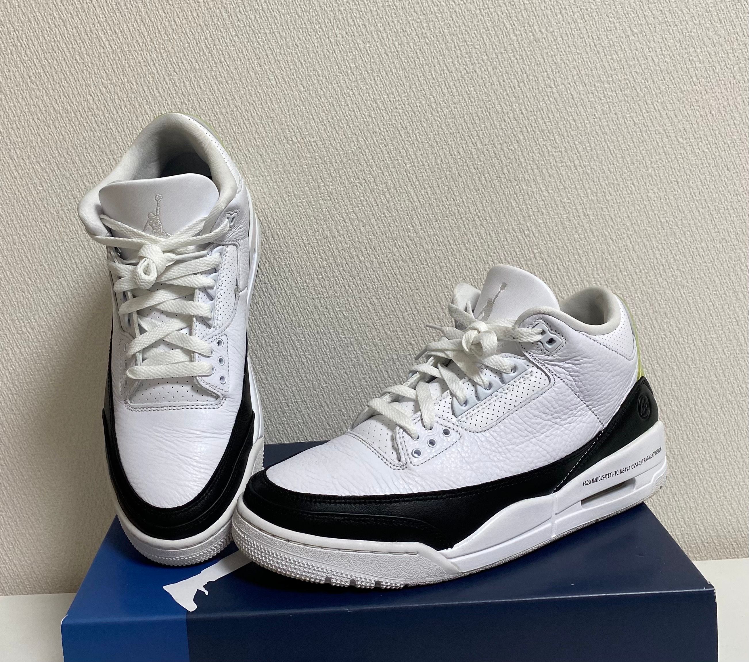 Fragment × Nike Air Jordan 3 "White/Black"