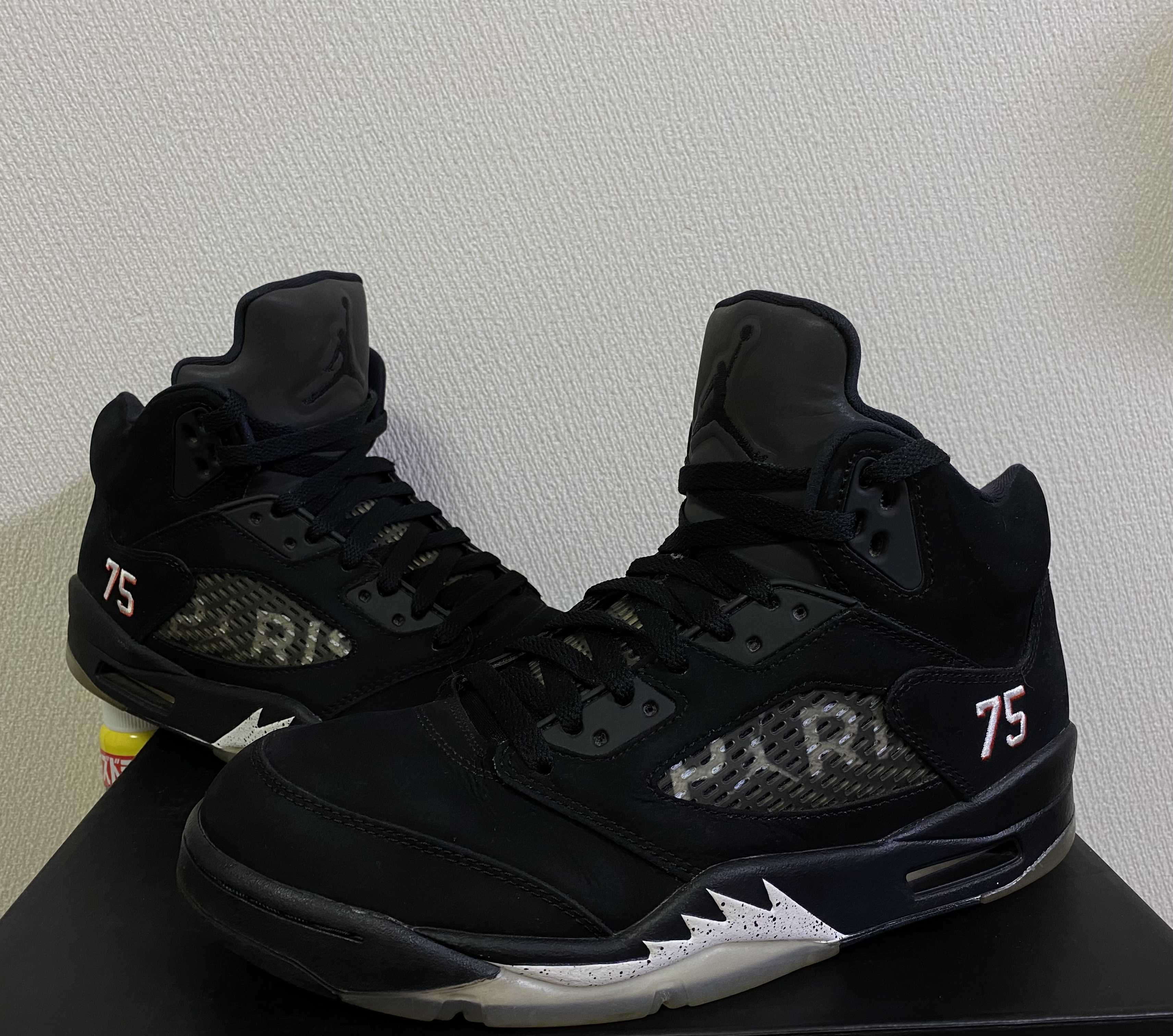 NIKE AIR JORDAN 5 PARIS SAINT-GERMAIN BLACK/CEMENT GREY