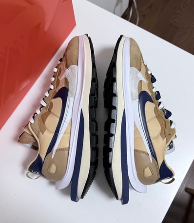 sacai × Nike Vapor Waffle "Sesame and Blue Void"