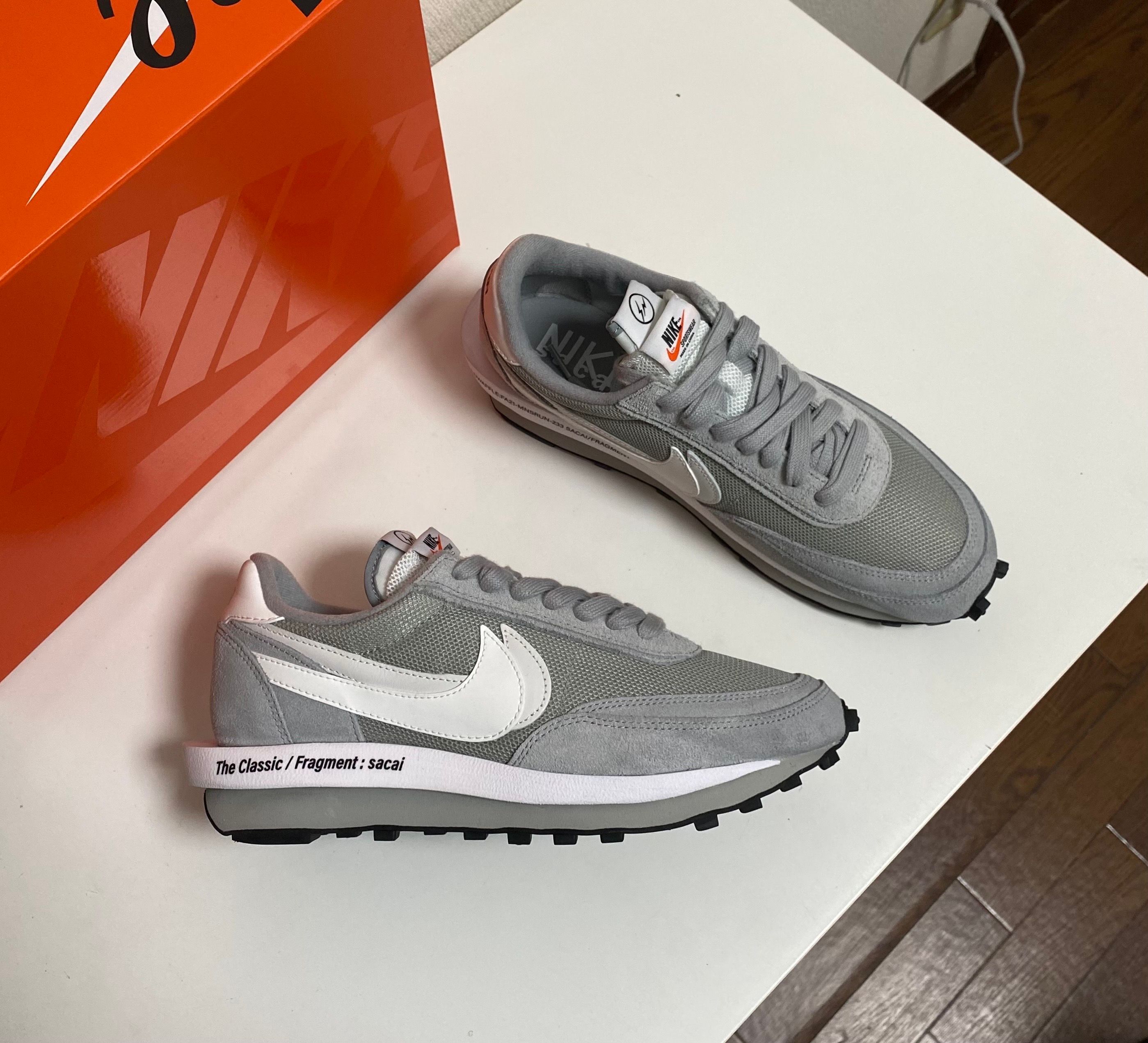 Fragment × sacai × Nike LD Waffle "Light Smoke Grey"