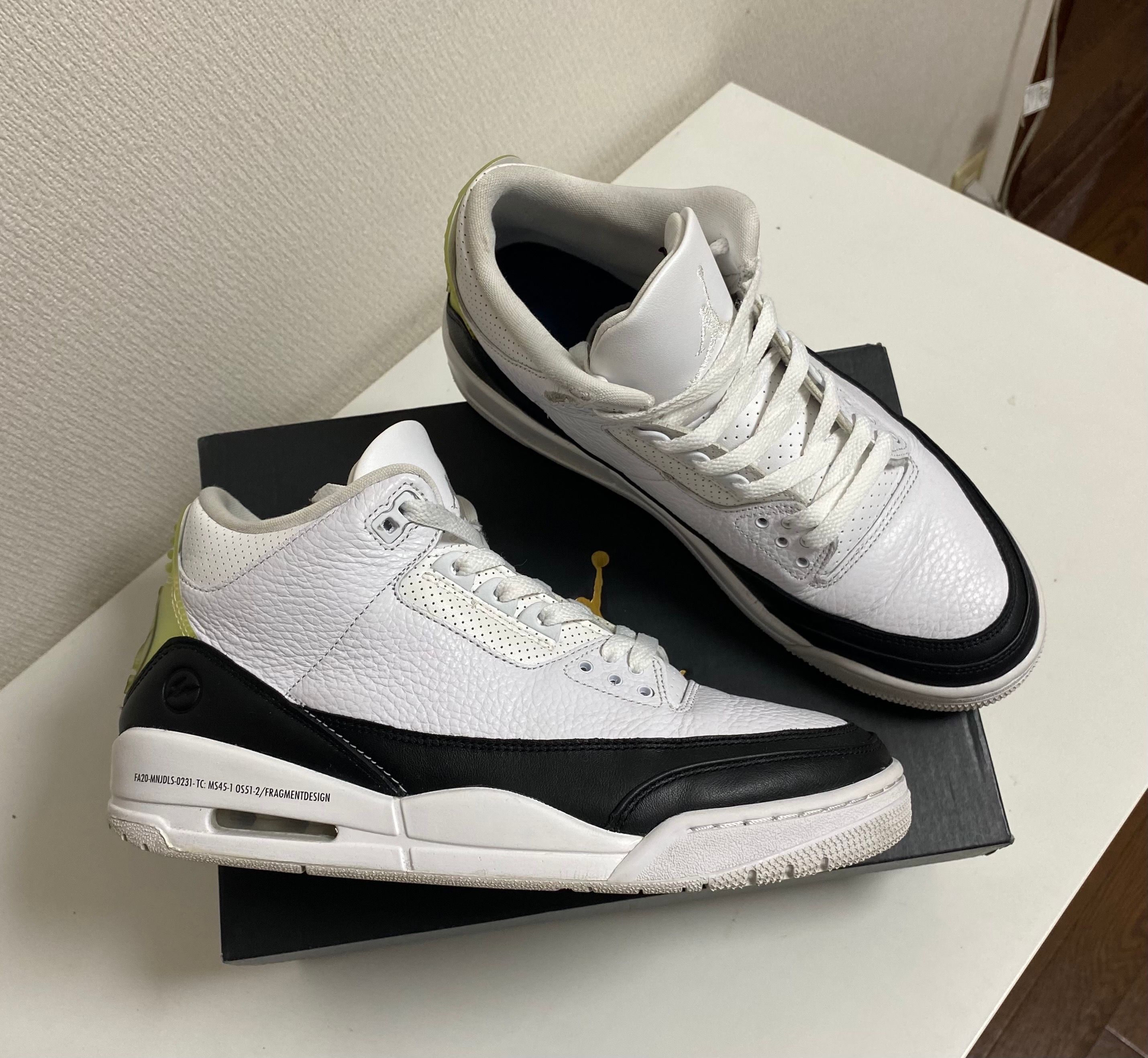 Fragment × Nike Air Jordan 3 "White/Black"