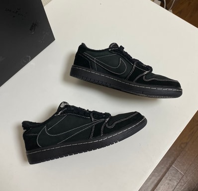 Travis Scott × Nike Air Jordan 1 Low OG SP "Black Phantom"