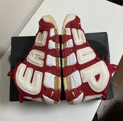 Supreme × Nike Air More Uptempo "White/Red"