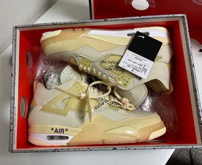 Off-White × Nike Women's Air Jordan 4 SP "Sail"