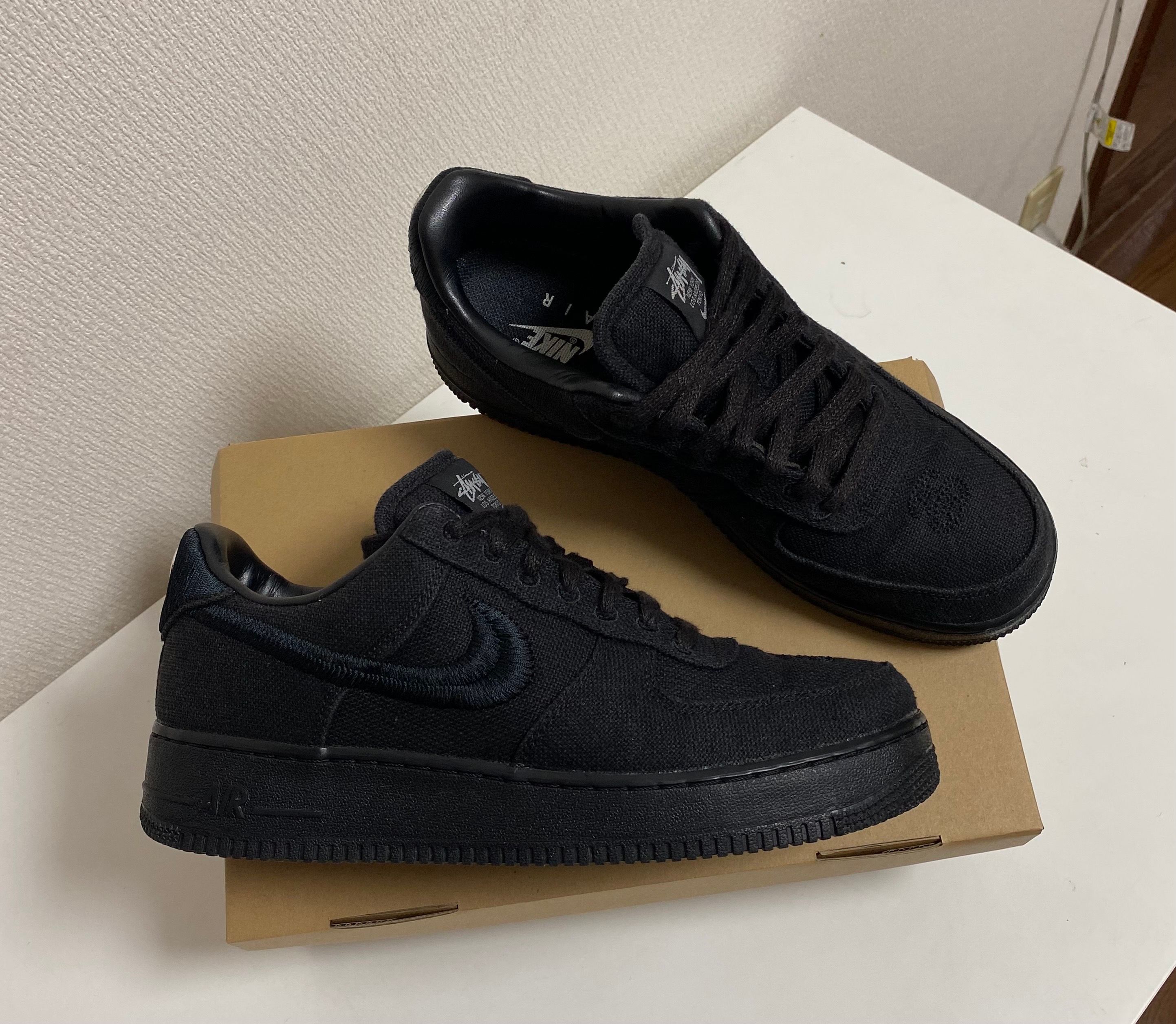 Stussy × Nike Air Force 1 Low "Triple Black"
